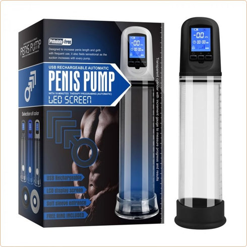 Automatic Penis Pump USB Rechargeable - LED Screen